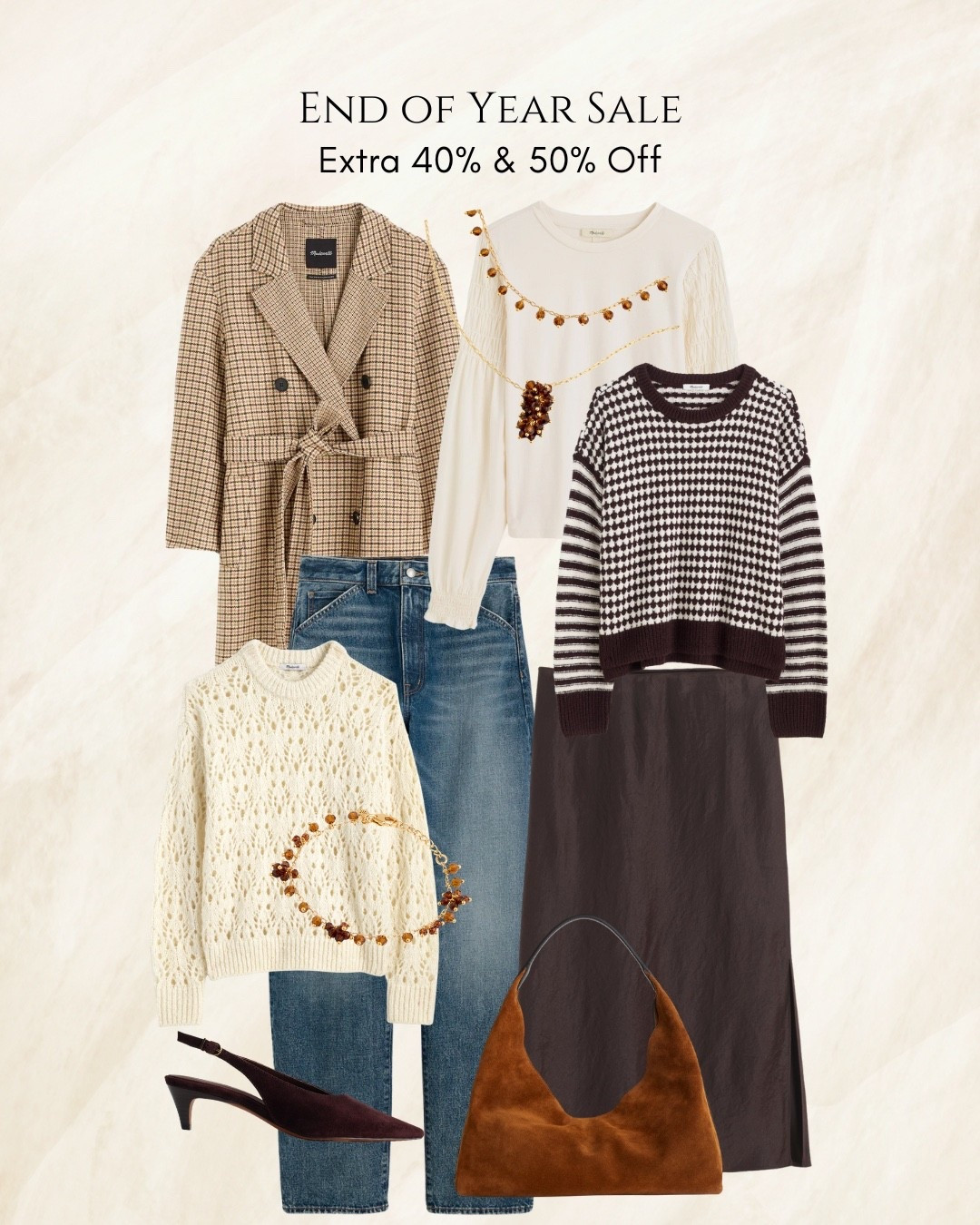 Madewell End Of Year Sale- Extra 40% & 50% off 

Great deals on your favorites! 🤍

#LTKSaleAlert #LTKFindsUnder100 #LTKWorkwear