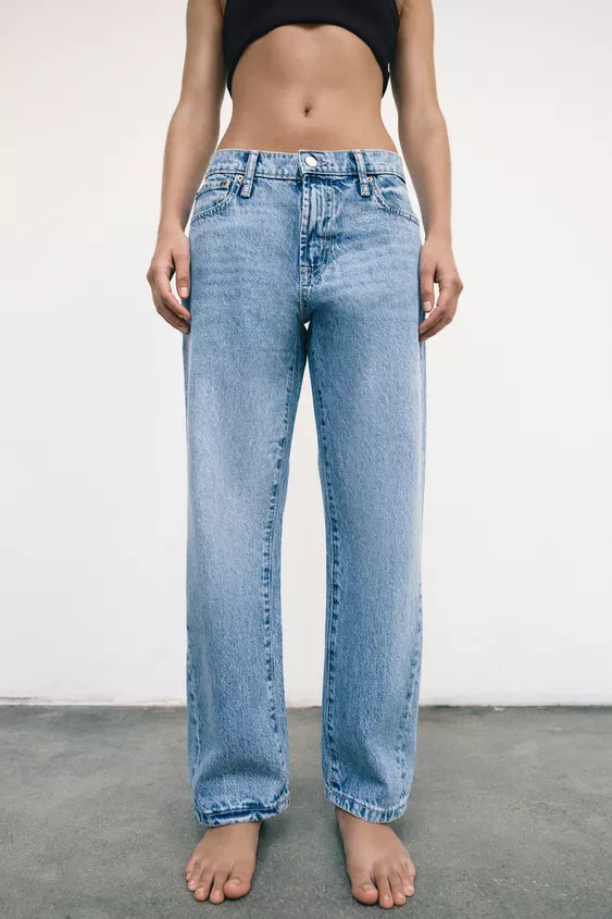 Z1975 CROPPED MID-WAIST JEANS | Zara US