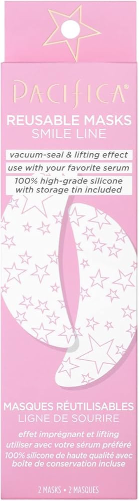 Pacifica Beauty Reusable Smile Line Mask, Skincare, Silicone Mask, For Fine Lines and Wrinkles, L... | Amazon (US)