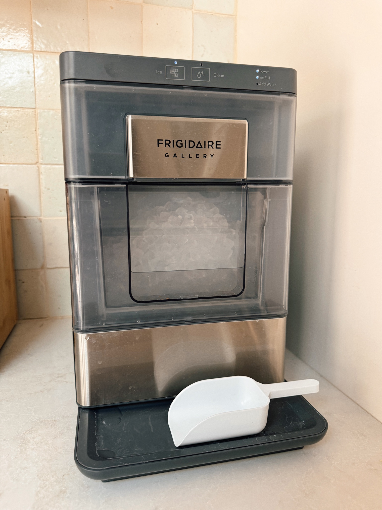 Pebble ice machine.