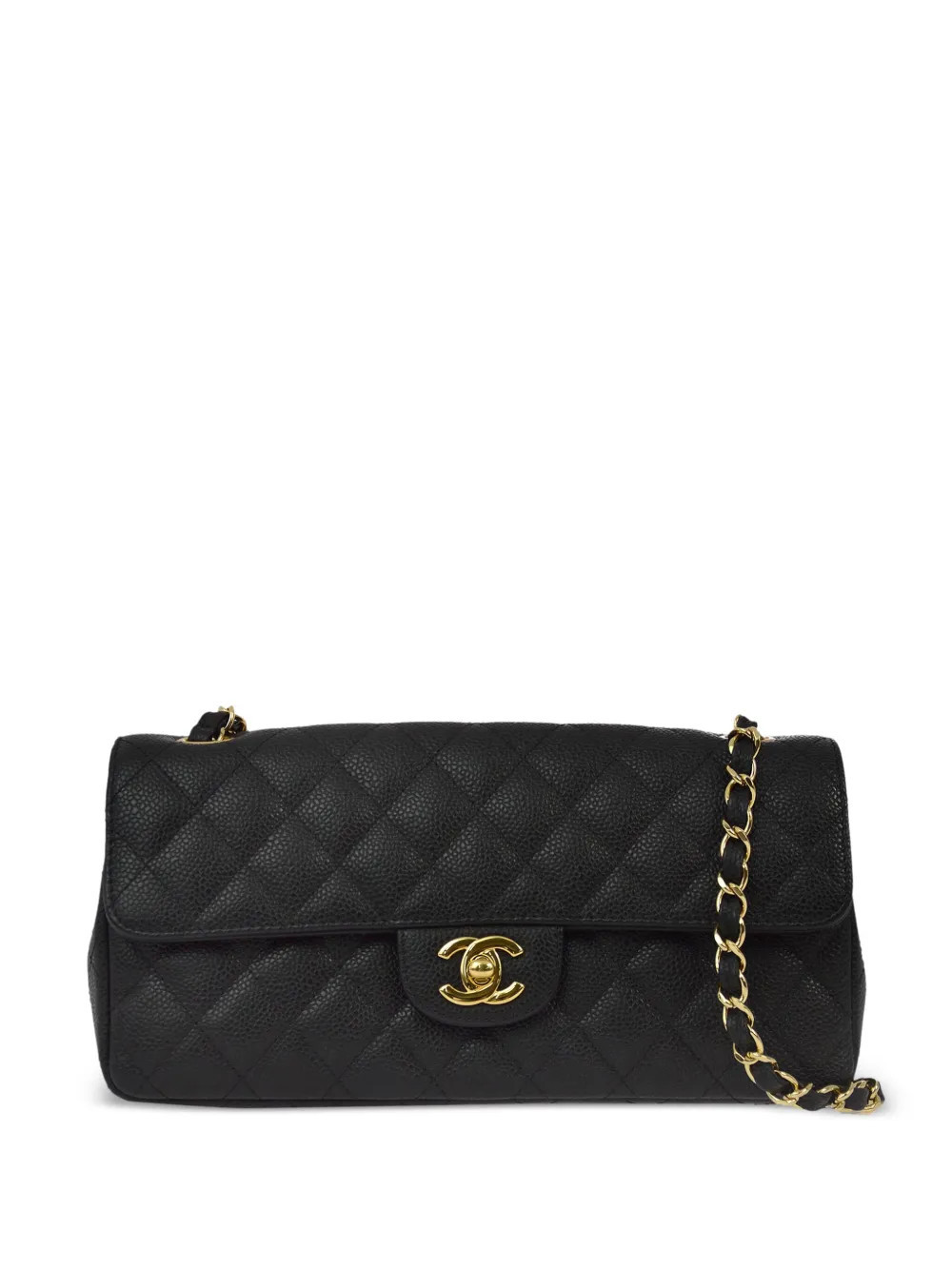 CHANEL Pre-Owned 2009 East West shoulder bag - Black | Farfetch Global