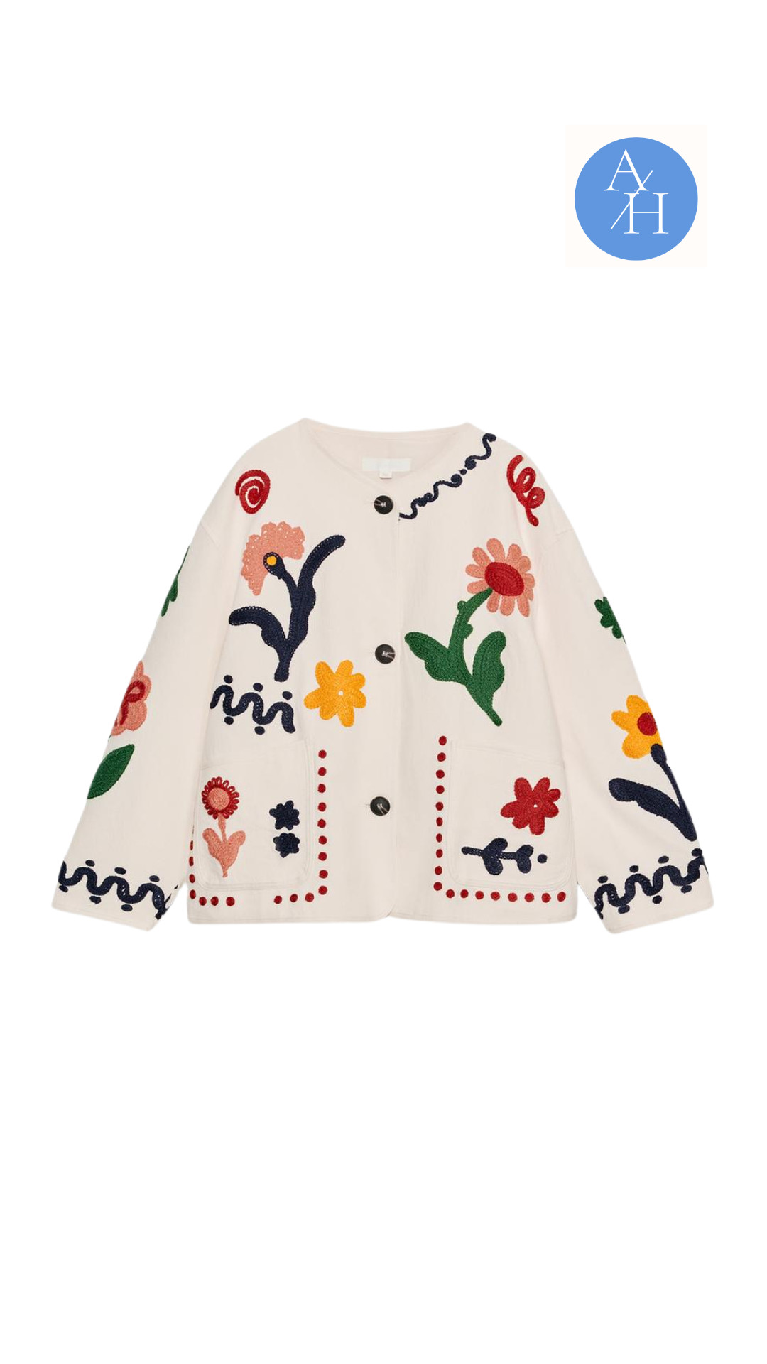 This bestselling floral embroidery jacket is proof that a statement piece can still be incredibly versatile.

If you're looking for one piece that adds personality without sacrificing timeless style, this jacket deserves a spot in your wardrobe.

👩‍💻 LTK PRO TIPS
❤️ Heart = Support my posts ;-)
🔖 Save = Get sale & restock alerts for the things you love!
📋 Lists = Keep favorites organized (List ideas: Christmas, Birthdays, and Vacations!)
📲 Share = Send lists and products to a friend (or your daughters like me).
💬 Comment = Ask me anything, and I'll answer. ;-) 

 #LTKootd #LTKSeasonal #LTKOver40