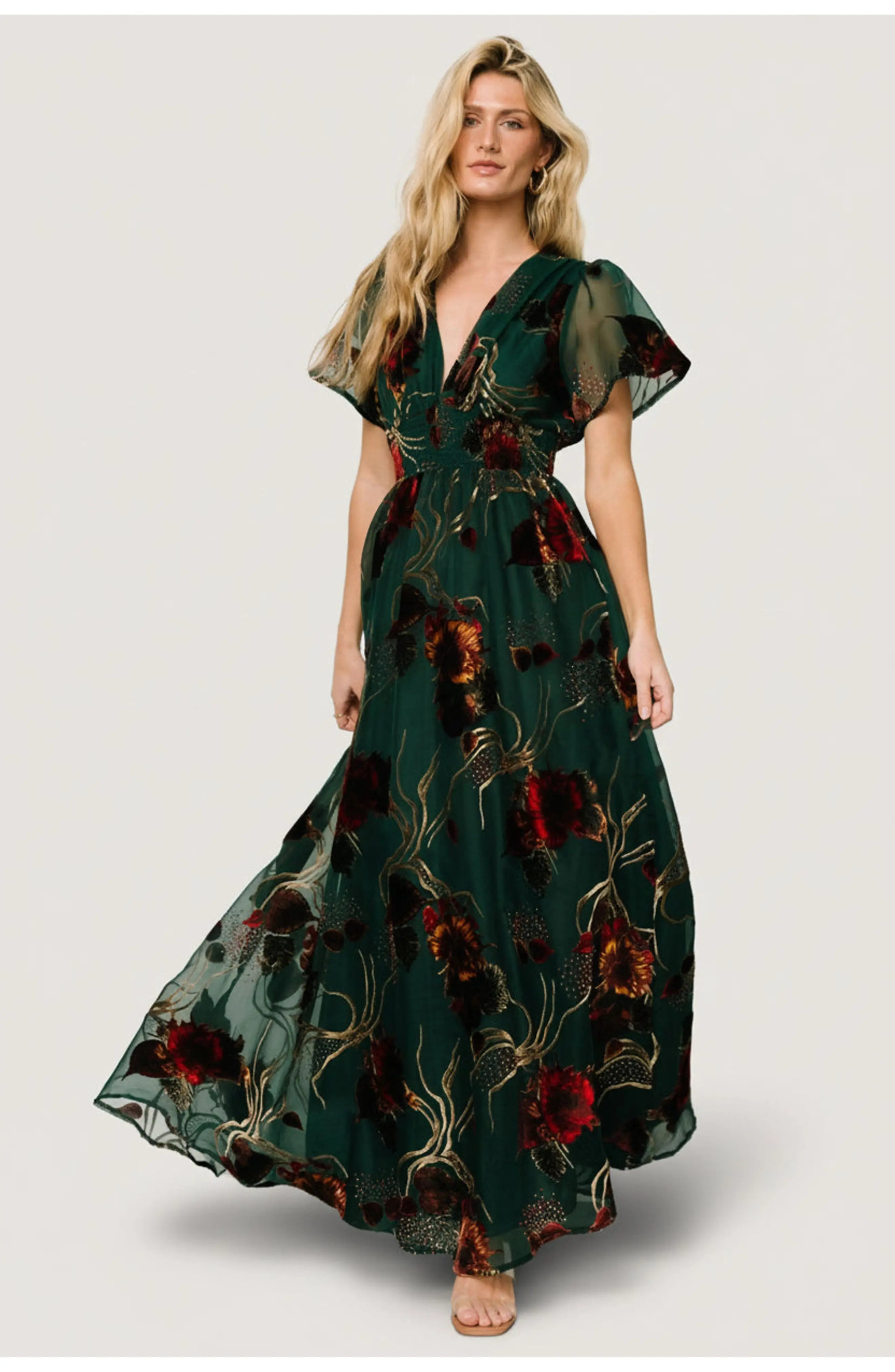 Baltic Born Valen Maxi Dress in Jade Multi at Nordstrom, Size Large | Nordstrom