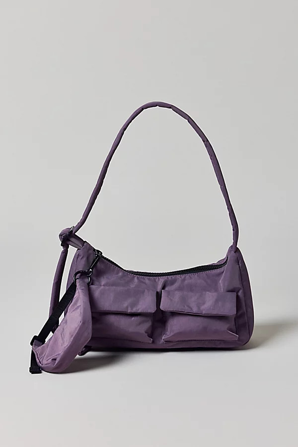 BAGGU Cargo Nylon Shoulder Bag in Dusty Violet/UO Exclusive, Women's at Urban Outfitters | Urban Outfitters (US and RoW)