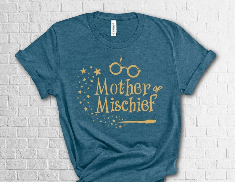Mother of Mischief Shirt, Mischief Shirts, Mom Gift T-shirt, Hogwarts Family Tee, Funny Mischief ... | Etsy (US)