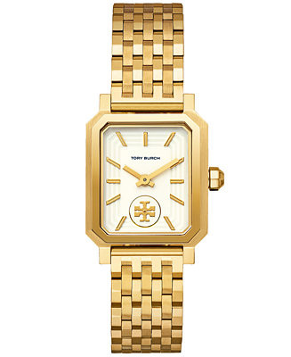 Tory Burch Women's Robinson Gold-Tone Stainless Steel Bracelet Watch 27x29mm - Macy's | Macy's