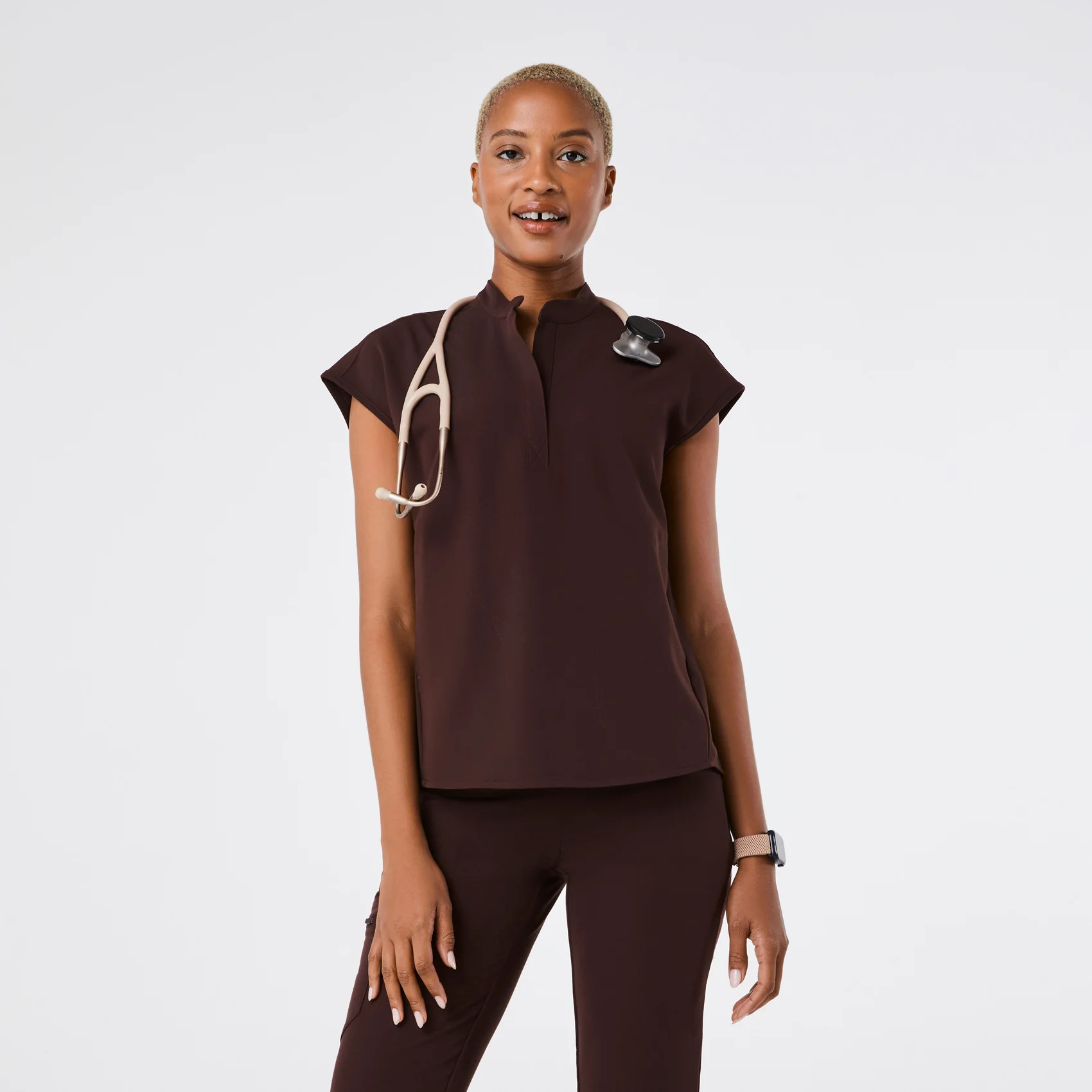 Women's Rafaela Oversized Scrub Top™ - Espresso · FIGS | FIGS