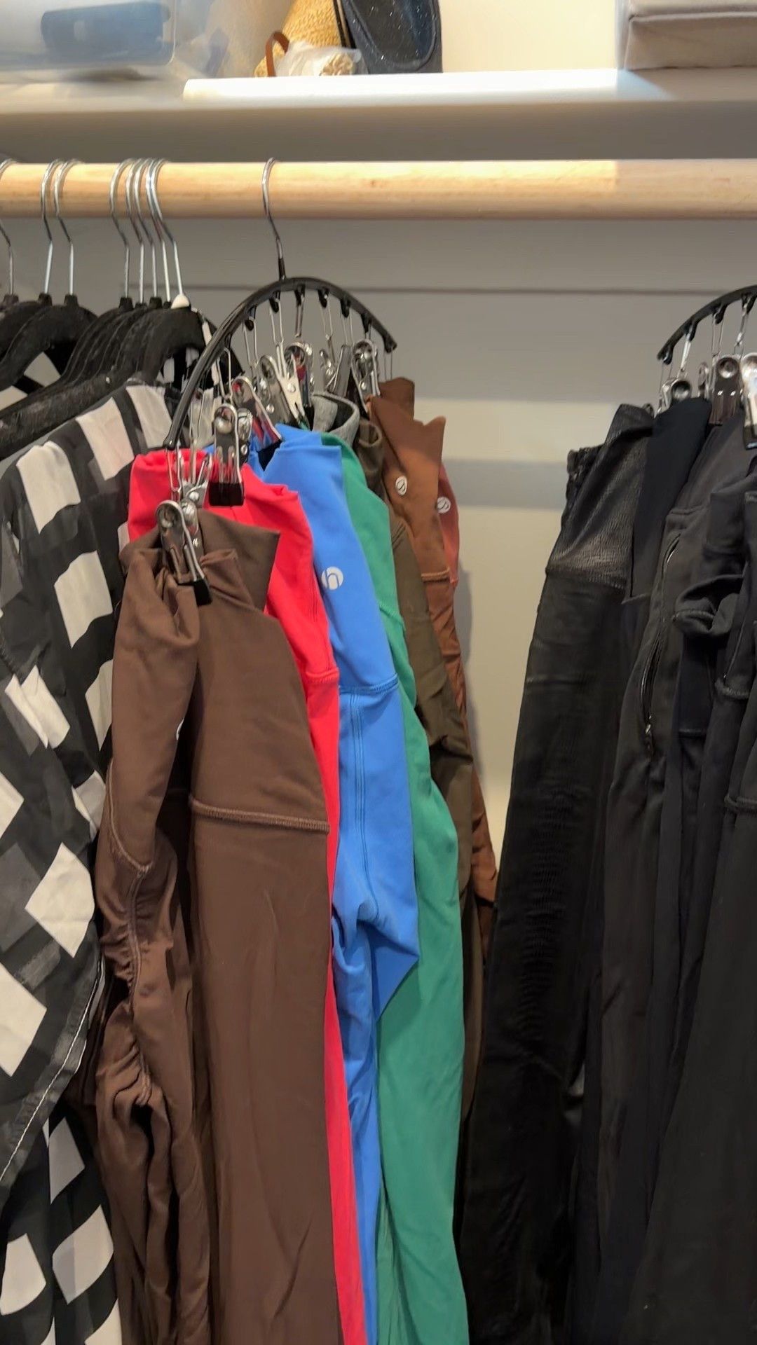 Legging hangers are the perfect amazon find 