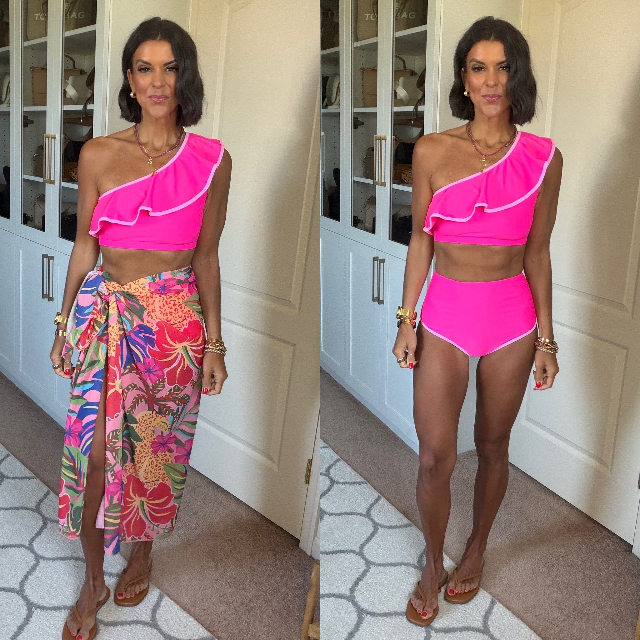 Size small in swimsuit and cover up 

#LTKSeasonal