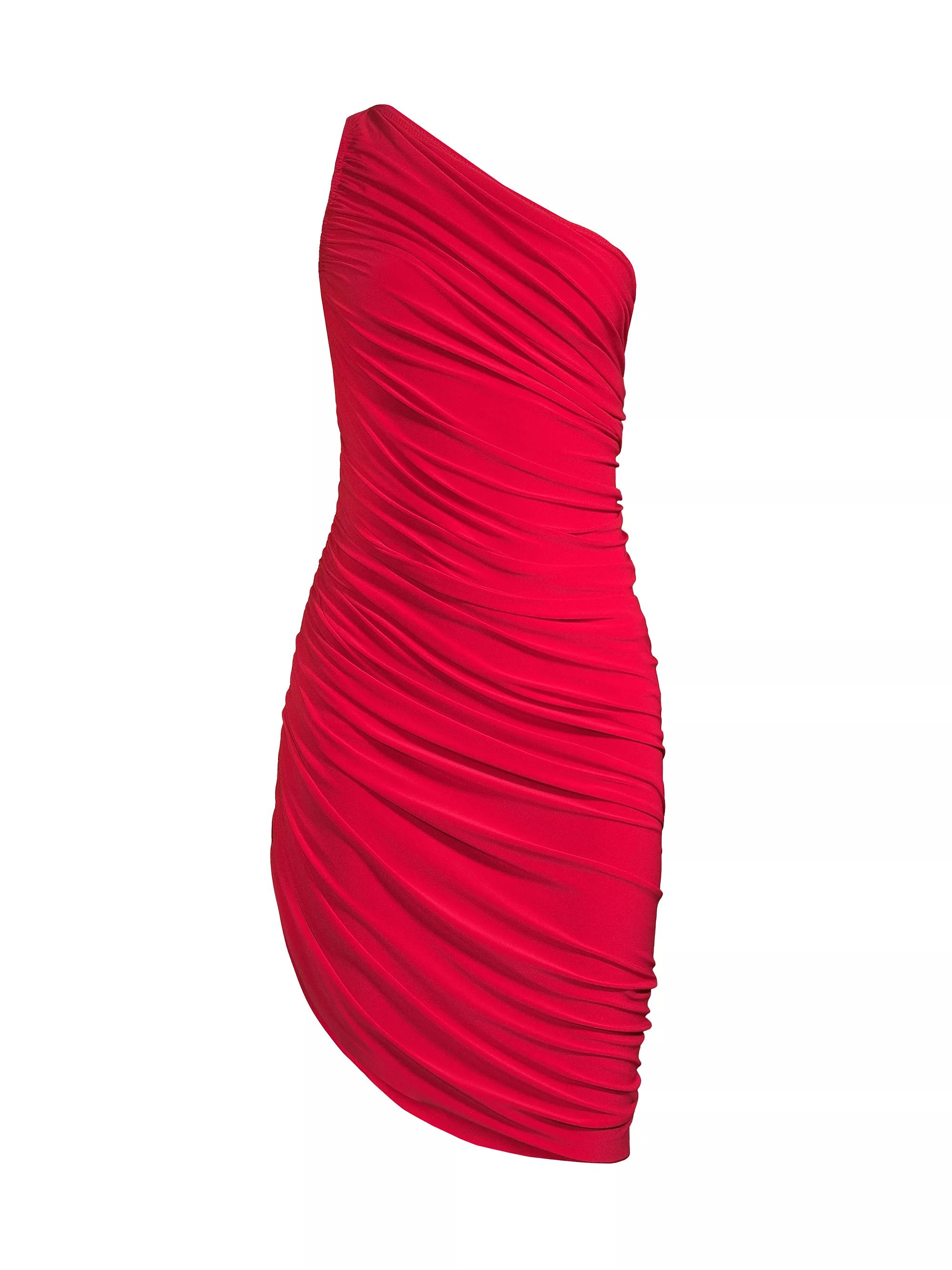 Diana Ruched One-Shoulder Minidress | Saks Fifth Avenue