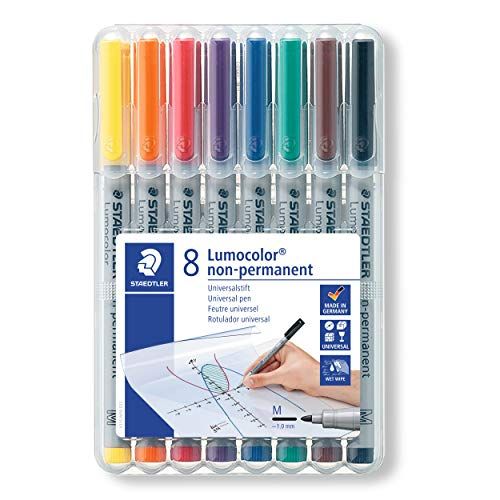 STAEDTLER Lumocolor Watersoluble Marker Sf Set Of 8, 311 WP8 ST | Amazon (US)