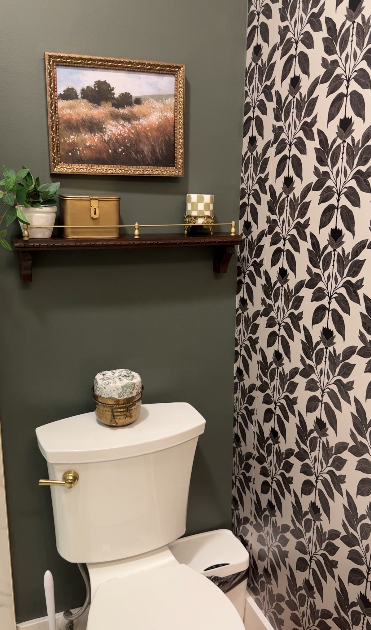 I LOVE THIS BRASS RAIL SHELF (so much omg)

#LTKStyleTip #LTKHome #LTKFindsUnder100