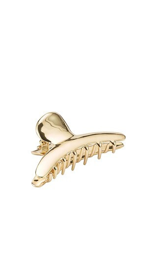 LELET NY Tasha Claw Clip in Metallic Gold. | Revolve Clothing (Global)