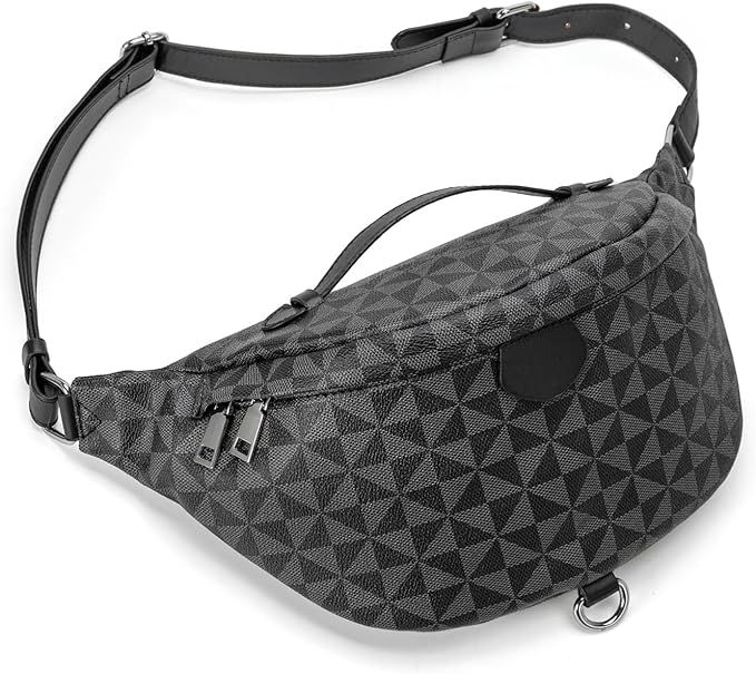 Fanny Pack Crossbody Bags for Women, Sling Bag for Women Small Belt Chest Bum Bag Checkered fanny... | Amazon (US)