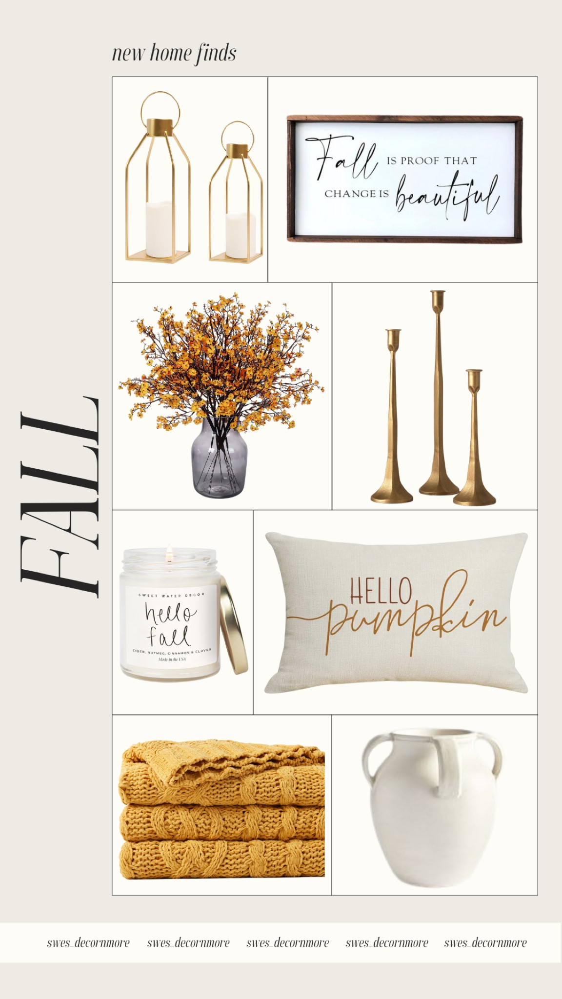 Loving these new seasonal home finds! Bringing in tones of gold, whites, tans, and deep oranges really help to get the fall vibe in your decor! 

#LTKStyleTip #LTKSeasonal #LTKHome