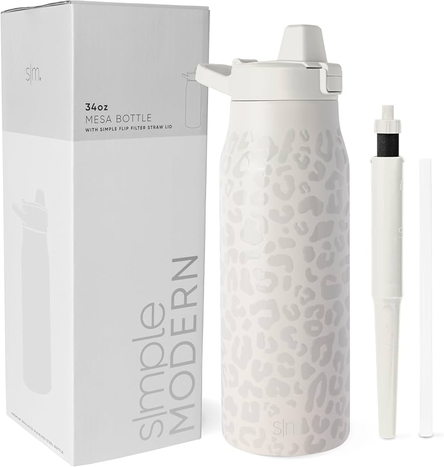 Simple Modern Filtered Water Bottle | Insulated Stainless-Steel Carbon Filter Travel Water Bottle... | Amazon (US)