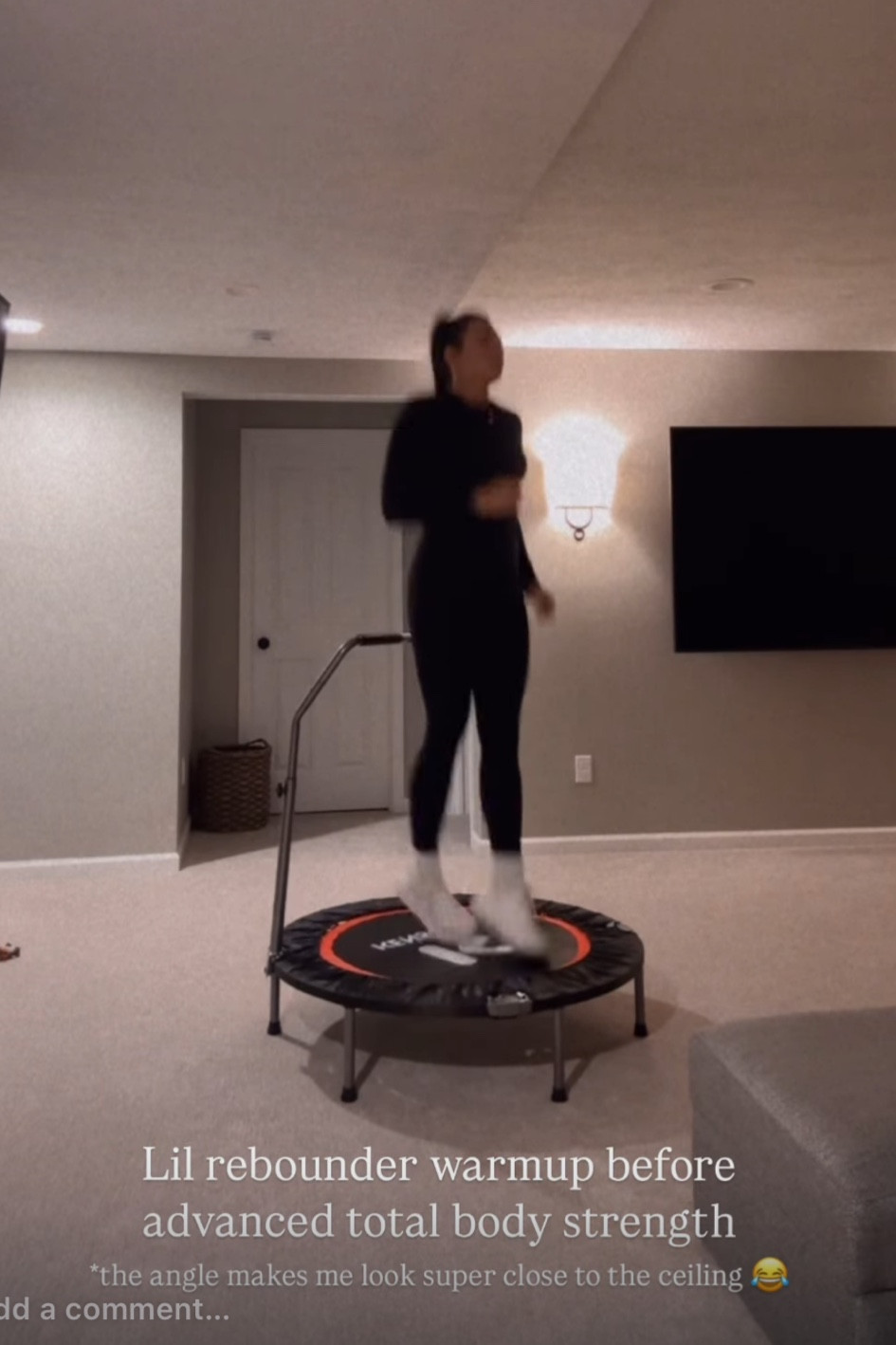 Rebounder, fitness gear, home gym 

#LTKFitness #LTKHome #LTKActive