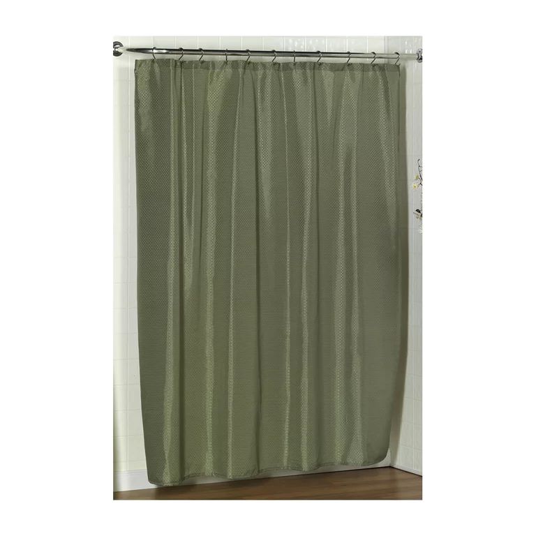 "Lauren" Dobby Fabric Shower Curtain in Sage | Walmart (US)