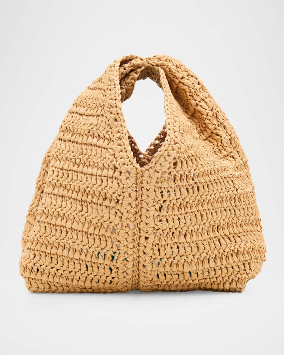 A.L.C. Simone Raffia Top-Handle Bag | Neiman Marcus
