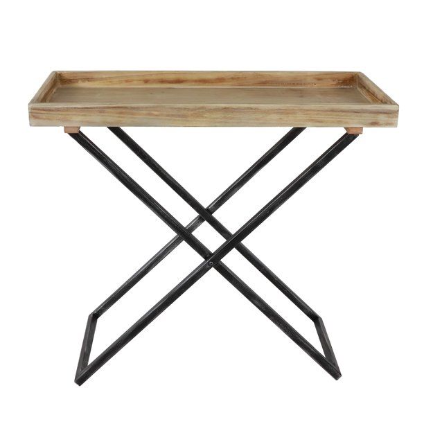 Declan Rectangle Wood Tray Top Folding Table - Walmart.com | Walmart (US)