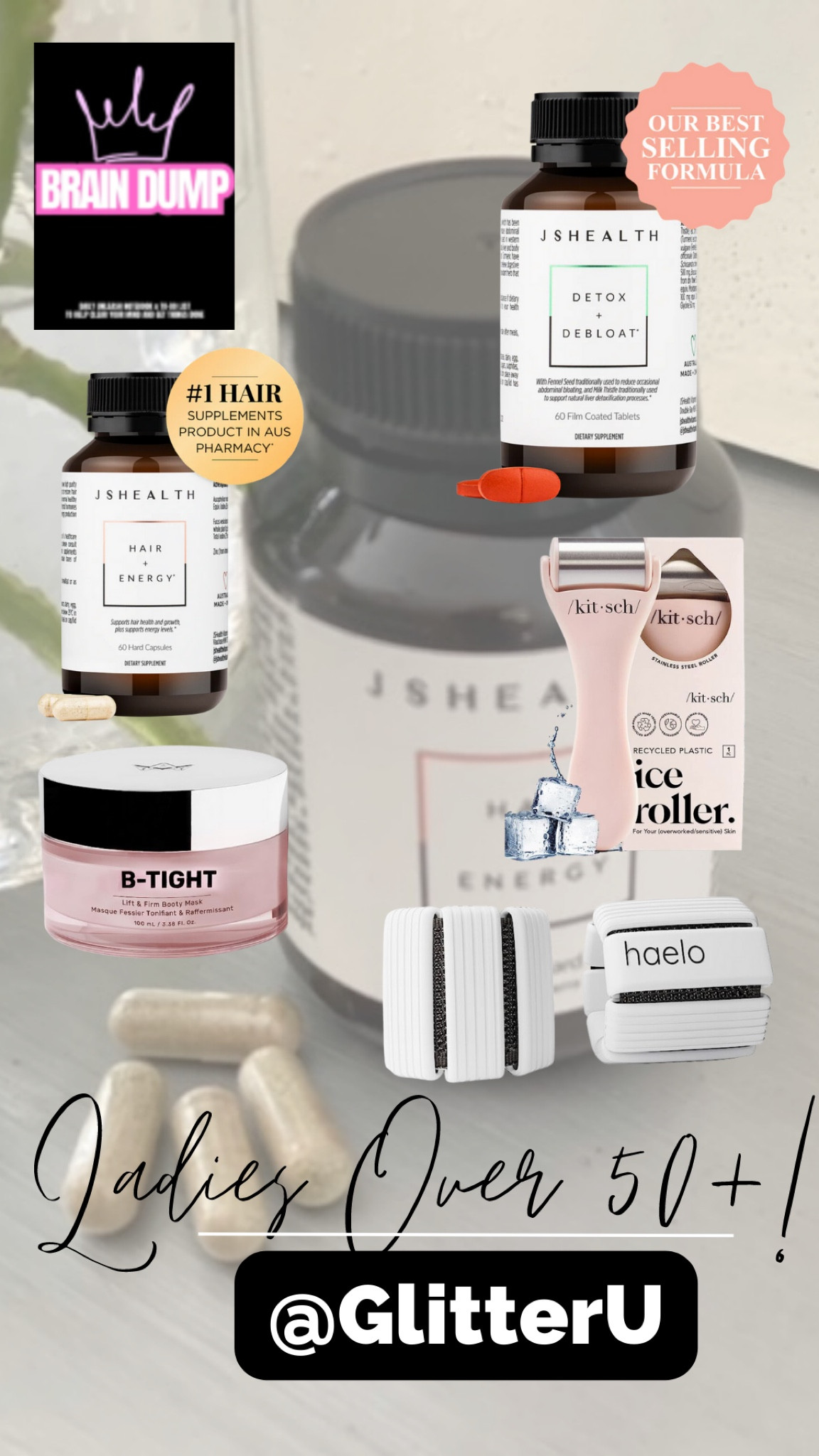 Ladies, these are some of the must haves that have been on repeat for me and i'm loving so I want to suggest you try them too.  💜 it's the little things that make all the difference along with consistency and determination to feel our absolute best in the 2nd 1/2 of life.  xo, H #ltkpartner #cellulitebyebye #firmup #guthealth #debloat #flattummytricks #brainhealth #mindsetmatters #tonebabewellness #itsalifestyle  

#LTKFind #LTKBacktoSchool #LTKfitness