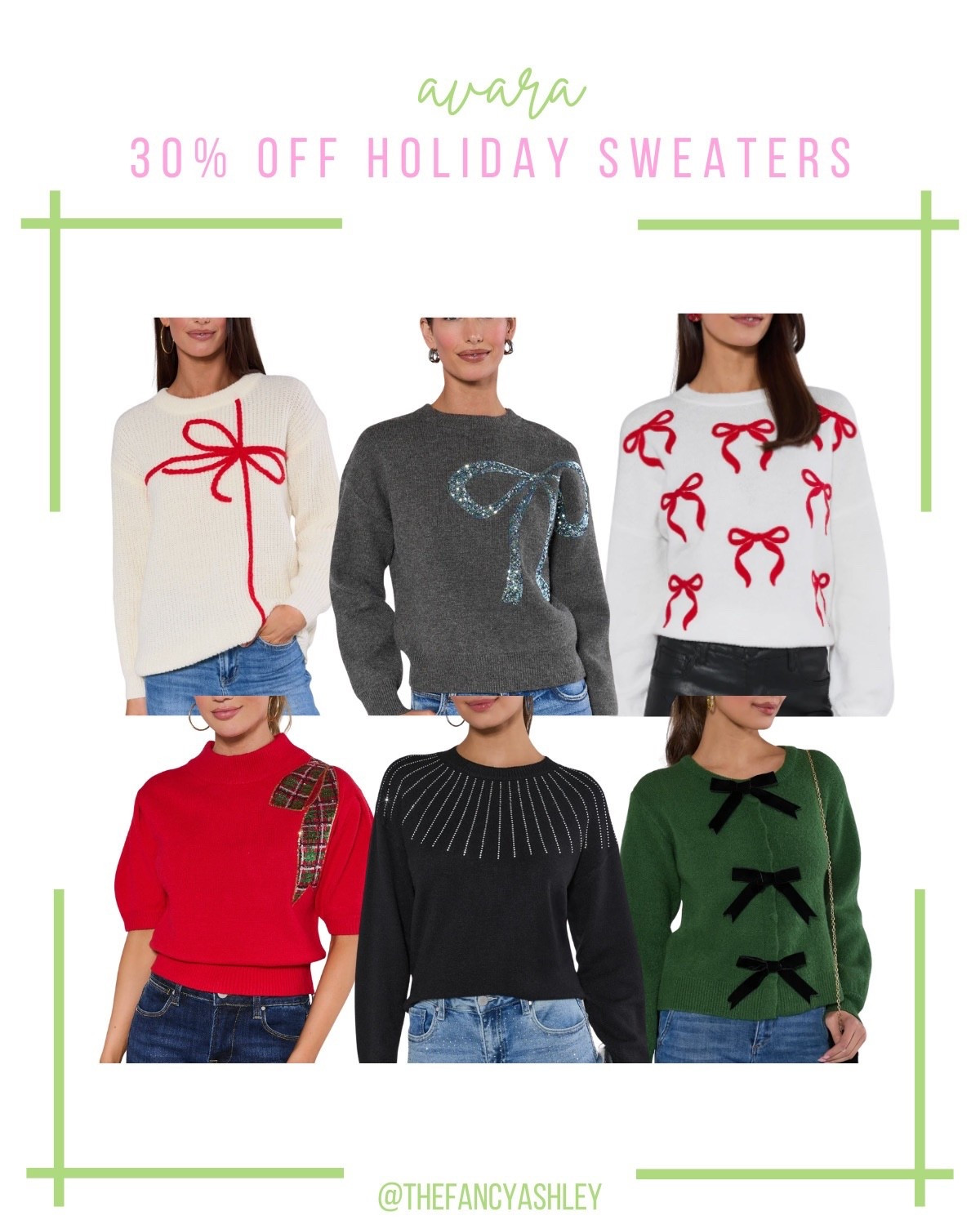 Love these cute Avara holiday sweaters! Grab 30% off - they extended their Cyber Monday sale, but it ends tonight. These are holiday perfection, run don't walk! #AvaraSale #HolidaySweaters #CyberMonday #HolidayStyle #CyberMondayDeals #ChristmasSweaters #SaleAlert

#LTKHoliday #LTKSaleAlert #LTKFindsUnder100