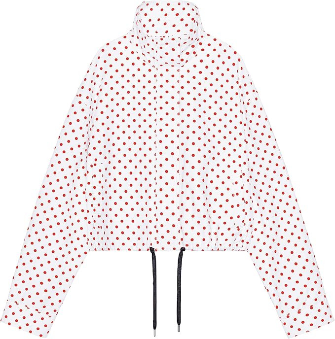 Songling Women Polka Dot Jacket Lightweight Zip Up Coat 2026 Trendy Fall Outfits Cropped Spring J... | Amazon (US)