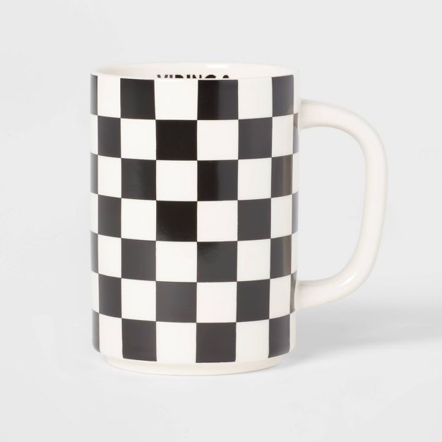 16oz Stoneware Checkerboard Mug - Room Essentials™ | Target