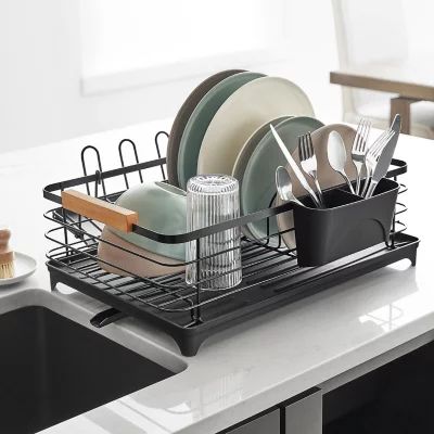Member's Mark Modern Dish Rack With Utensil Caddy And Glassware Holder, Assorted Colors | Sam's Club