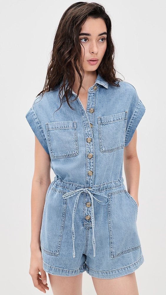 Maliah Denim Romper | Shopbop