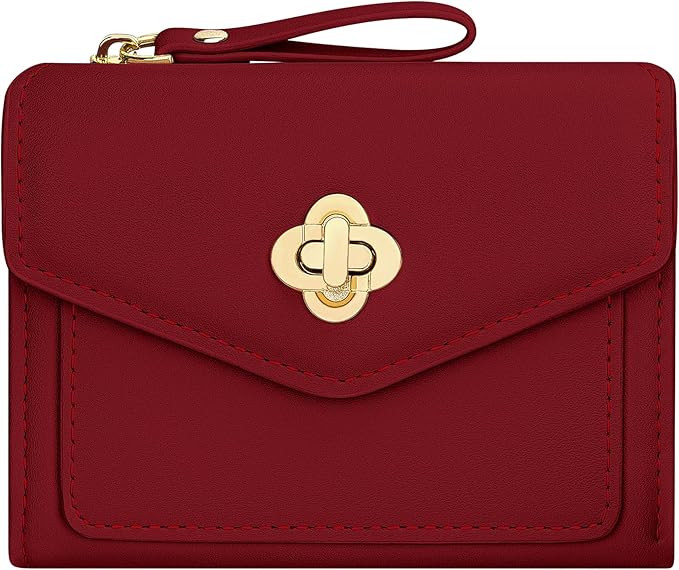 BIAOTIE Small Wallet for Women Leather Bifold Pocket Wallet RFID Blocking Credit Card Holder Cute... | Amazon (US)