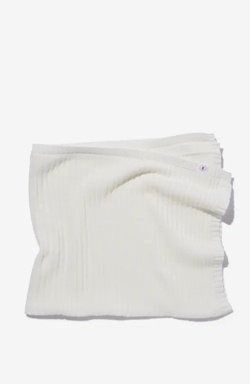 Cotton On Kids Organic Knit Blanket in Milk at Nordstrom | Nordstrom
