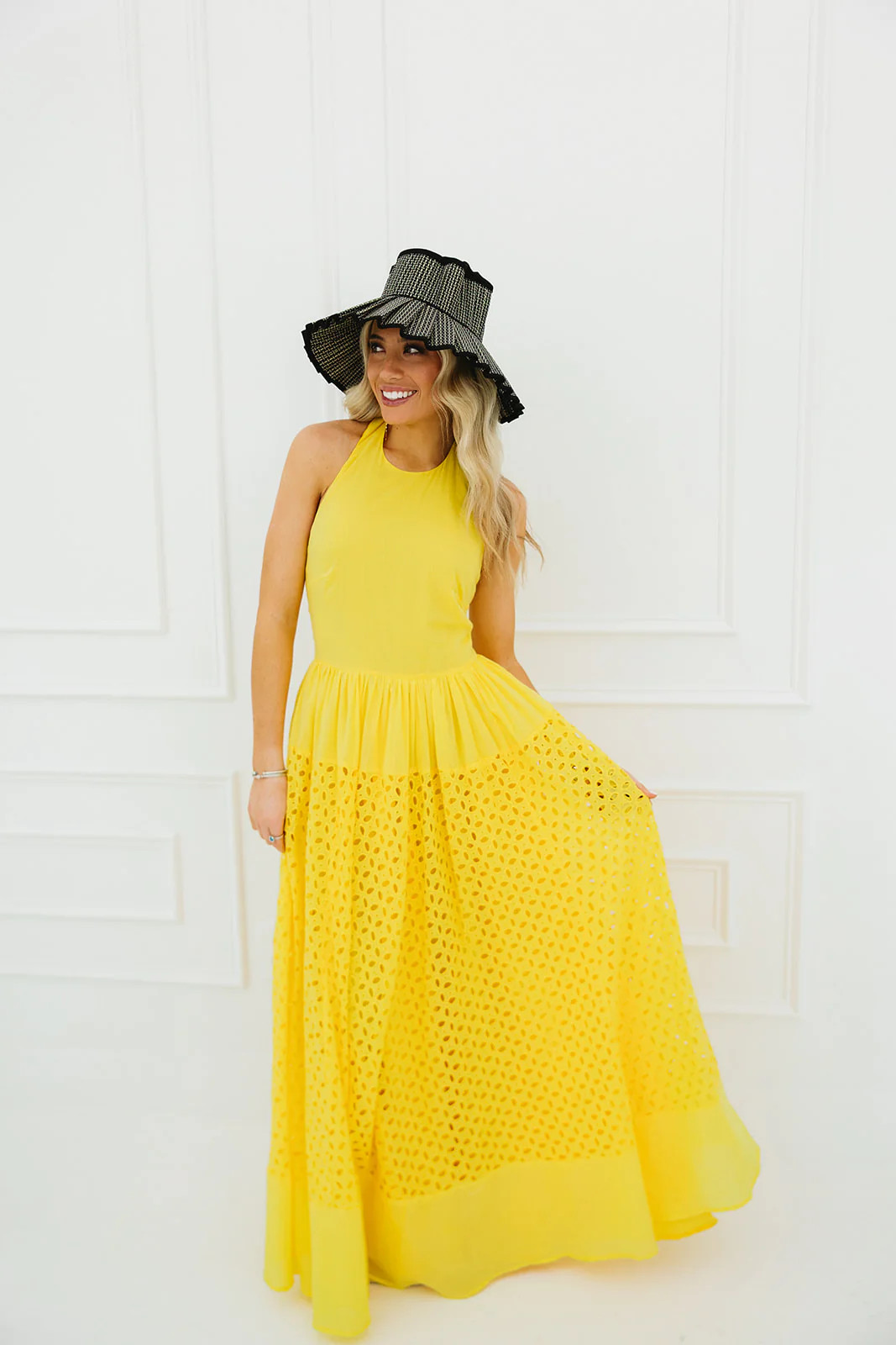 Felecia Maxi Dress - Yellow | Triple Threads