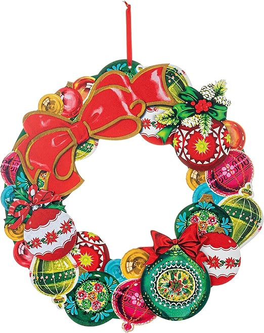 Mr. Christmas 18" Vintage Ornament Wreath | Amazon (US)
