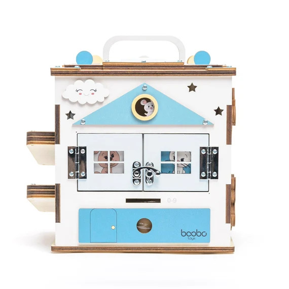 Busy Cube Medium Baby Blue  Montessori Educational Activity | Etsy | Etsy (US)