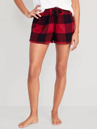 Matching Flannel Pajama Shorts for Women -- 2.5-inch inseam | Old Navy (CA)
