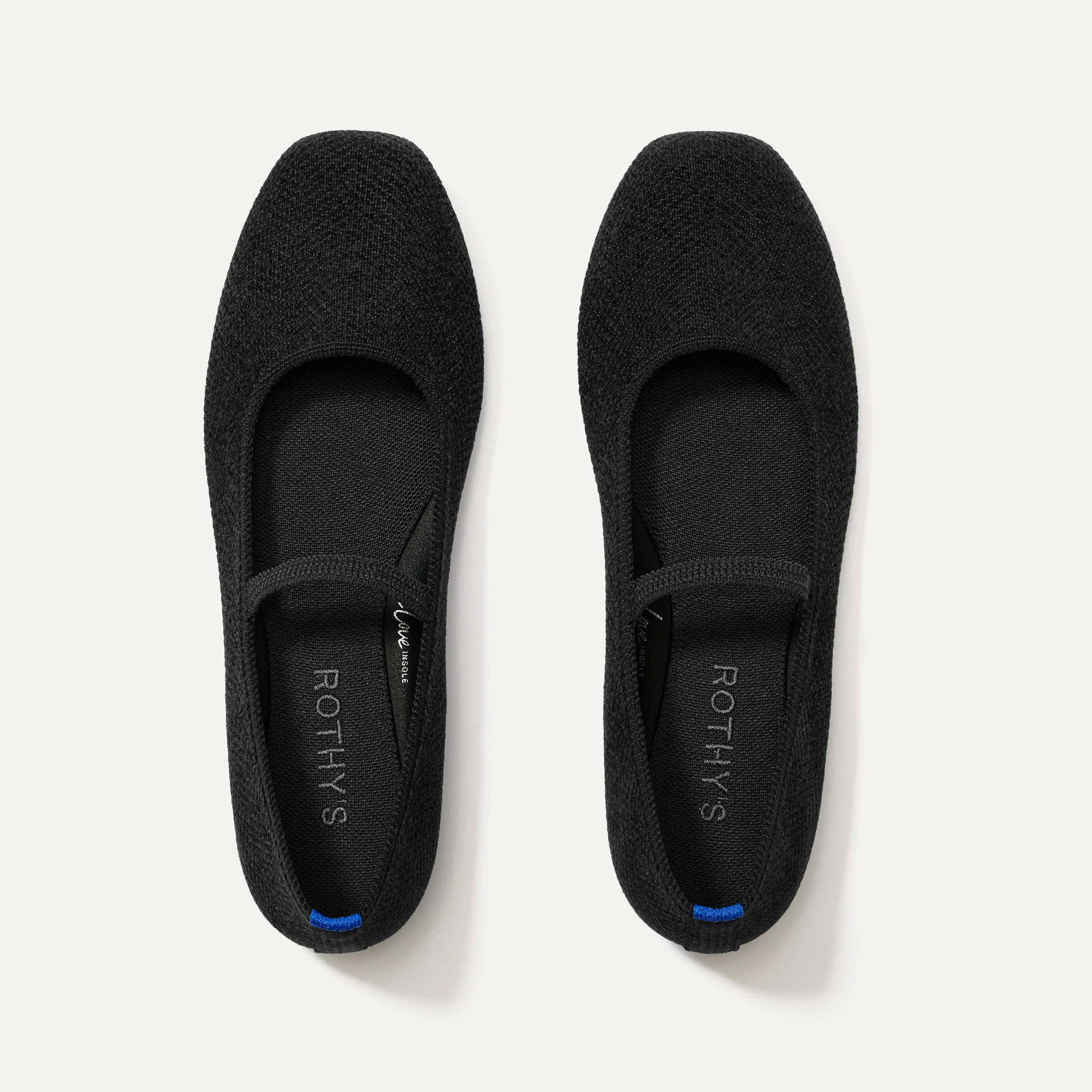 The ReVelvet™ Max Square Mary Jane in ReVelvet™ Black | Rothy's | Rothy's