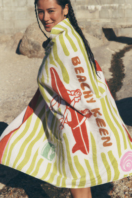 Summer Surf Cotton Printed Beach Towel | Anthropologie (US)
