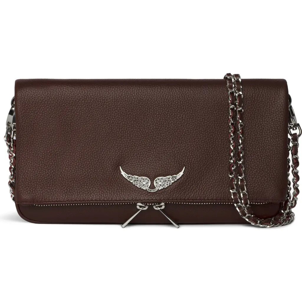 Zadig & Voltaire Rock Grained Leather Crossbody Bag in Fierce at Nordstrom | Nordstrom