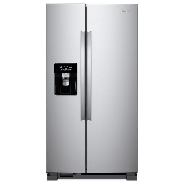 Whirlpool 24.5-cu ft Side-By-Side Refrigerator with Infinity Slide Shelf - Fingerprint Resistant ... | Lowe's