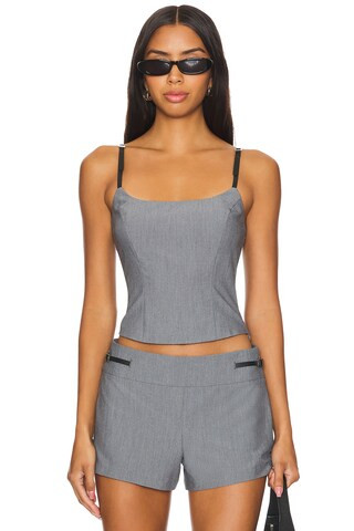 NIA Grace Top in Charcoal from Revolve.com | Revolve Clothing (Global)