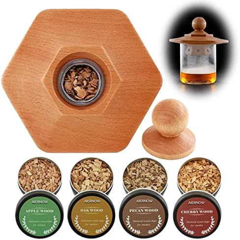 Cocktail Smoker Kit with Four Wood Chips for Whiskey,Drink,Bourbon Smoker Kit,Old Fashioned Smoker K | Amazon (US)