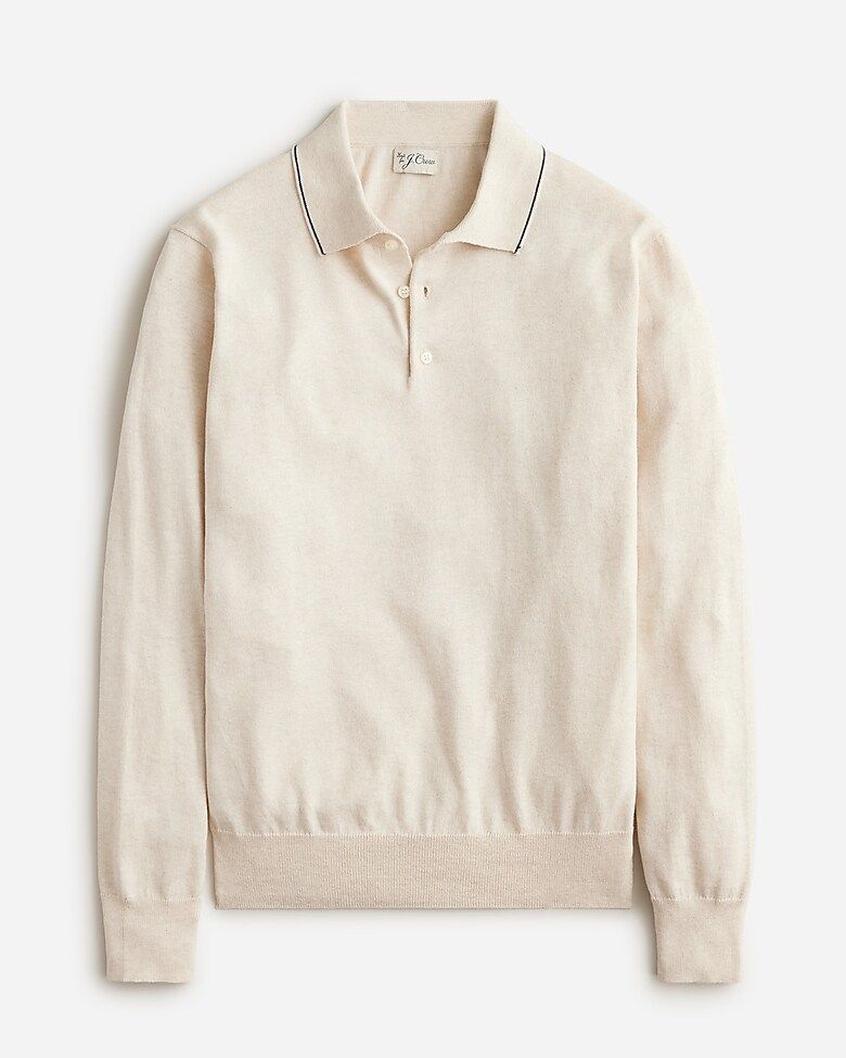 Heritage cotton tipped sweater-polo | J.Crew US