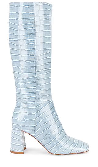 Patti Kh Boot in Light Blue Croco | Revolve Clothing (Global)