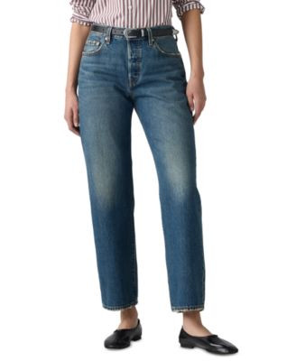 Premium Women's 501 90's Ankle Mid-Rise Straight-Fit Jeans | Macy's