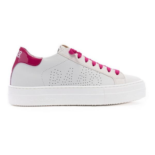 Women's P448 Thea Sneakers 38 Regular White/Fuchsia | Scheels Sports