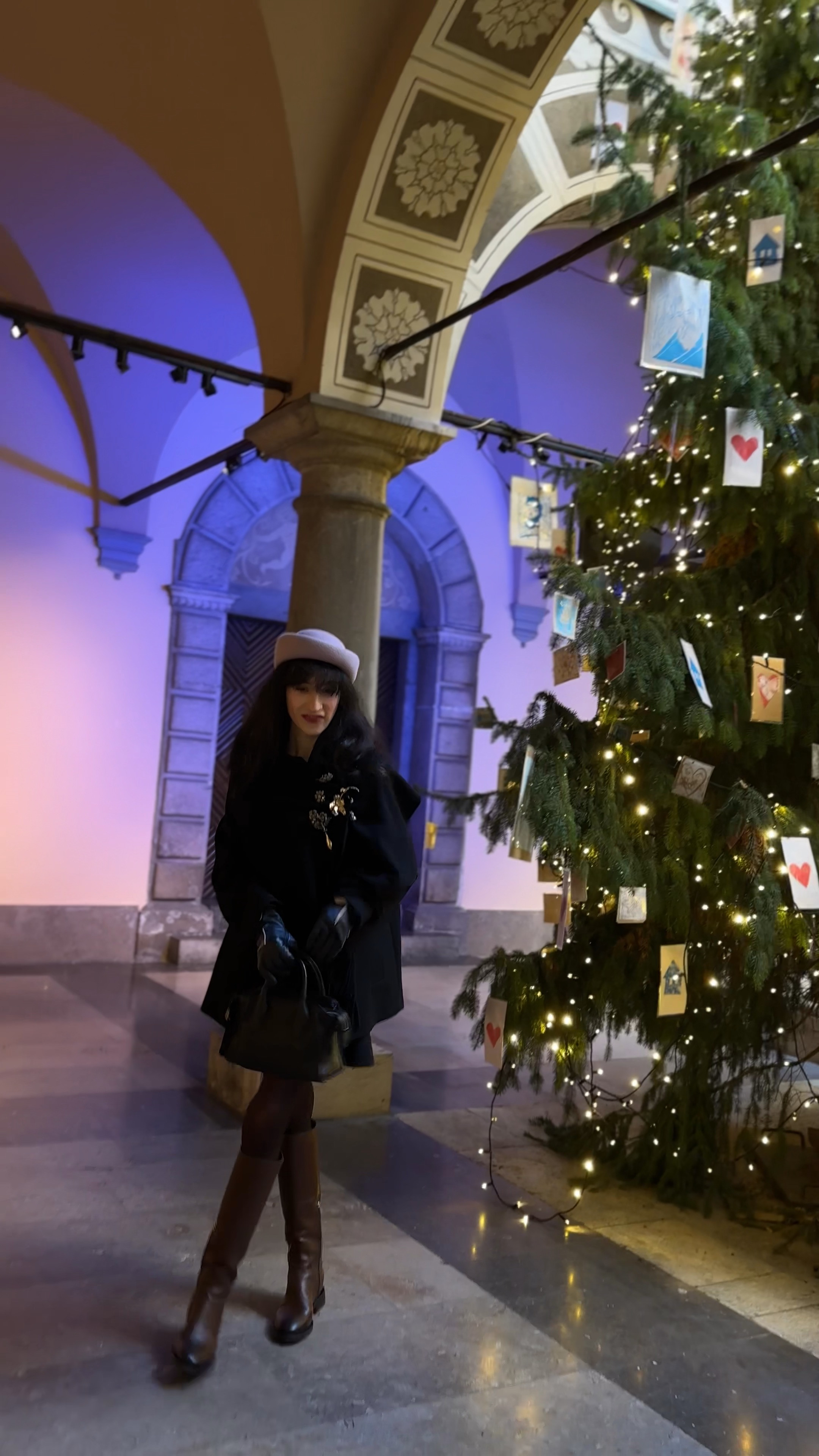 brooched outfit, brooch, pink pillbox hat, casual Christmas outfits, classy Christmas outfit, Christmas outfits for women, holiday outfits Christmas, Christmas carolling outfit, black cape winter, holiday evening look, white beret styling, vintage brooch outfit, Christmas tree lighting outfit, brown leather boots, elegant winter fashion, festive occasion wear, European Christmas style, leather gloves winter, statement brooch look, holiday event outfit, sophisticated Christmas attire, winter cape outfit, festive evening wear, Christmas market fashion, elegant holiday style, cold weather chic 

 #LTKHoliday #LTKgrwm #LTKootd