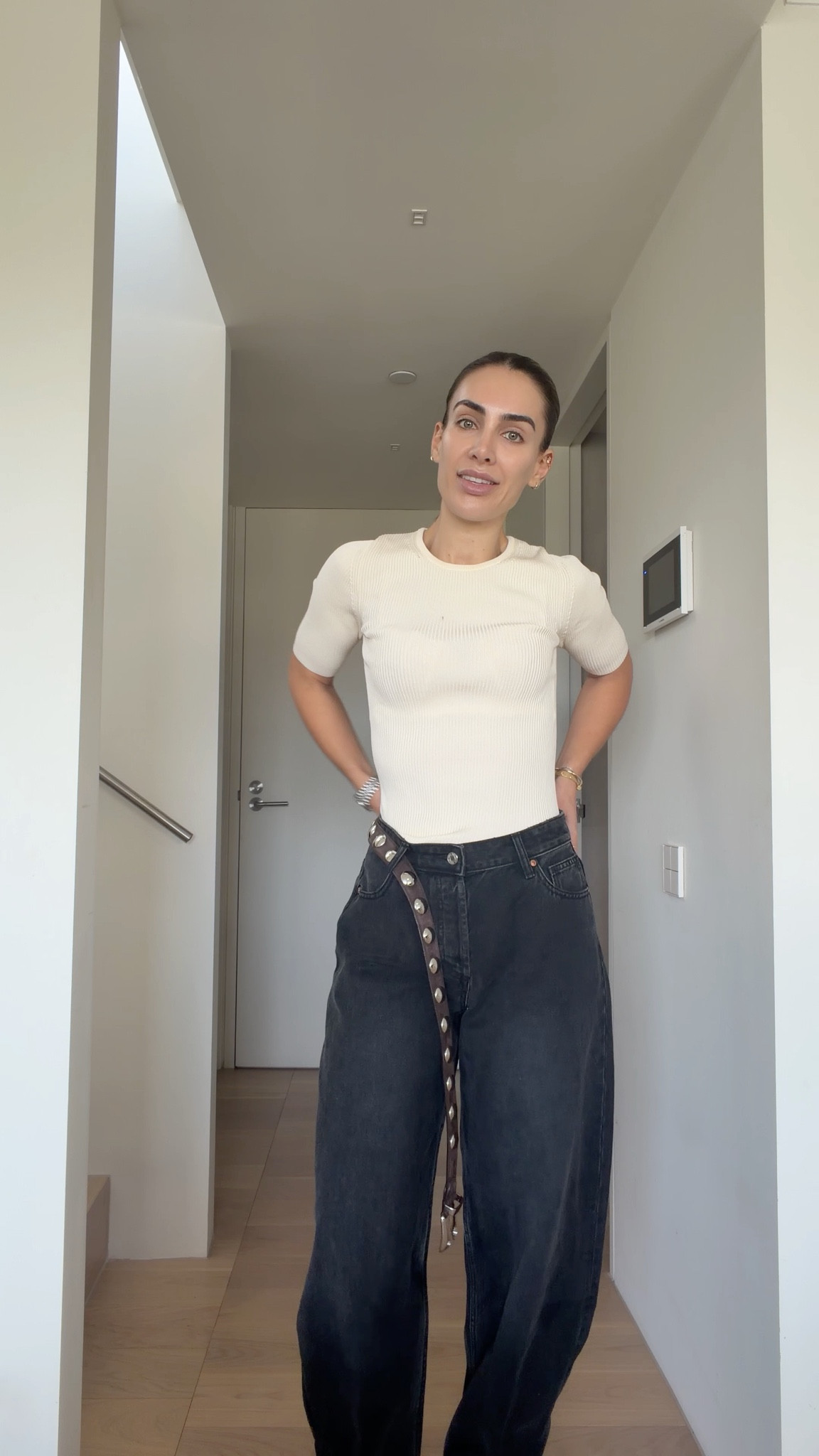Jacket is size XXs/xs and jeans are 26 

#LTKjeans #LTKstyletip #LTKaustralia