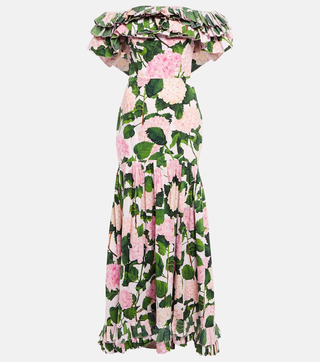 Floral ruffled gown | Mytheresa (US/CA)