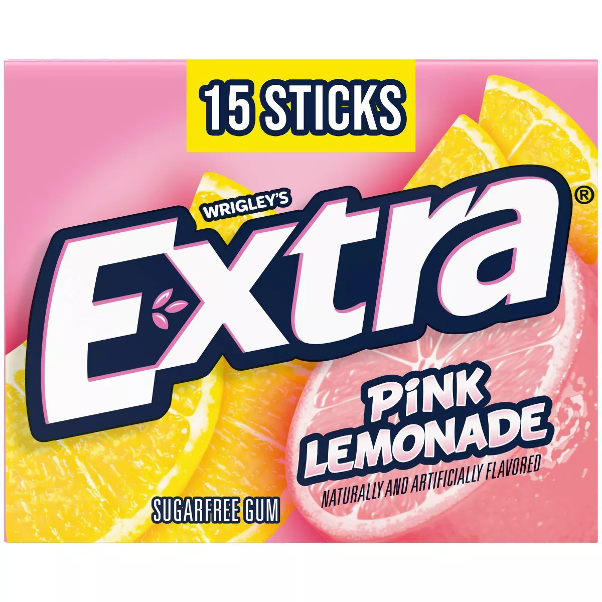 Extra Pink Lemonade Sugar Free Gum Limited Edition Chewing Gum, 15 Sticks | Target